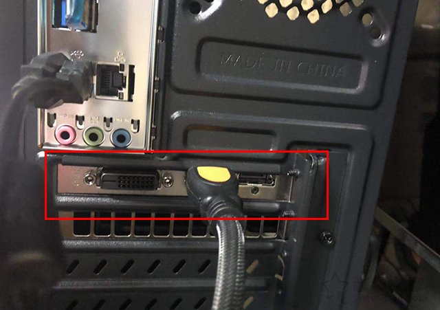 monitor connect to discrete nvidia ggraphic card