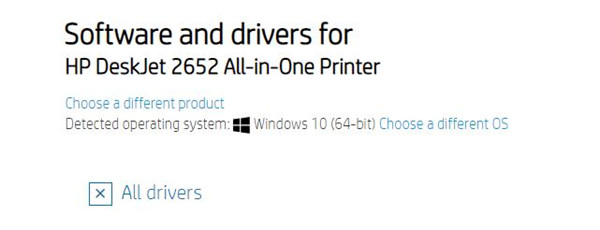 download hp deskjet 2652 printer driver on hp site