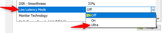 nvidia low latency mode