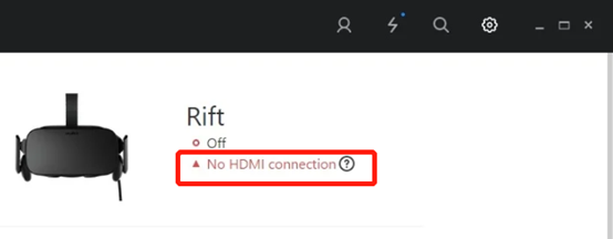 hdmi not detected oculus rift