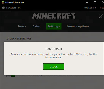 minecraft won't load