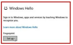 setup windows hello