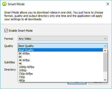 how to use smart mode in 4k video downloader