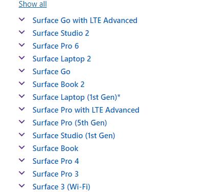 surface device on microsoft site
