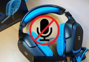 why are my logitech g230 mic not working