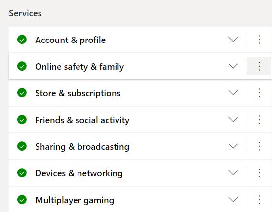 check xbox live services status