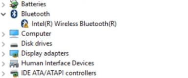 intel driver bluetooth windows 10