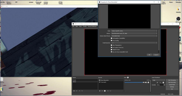 streamlabs obs window capture not working