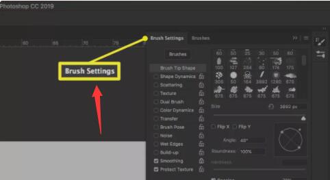 brush settings in photoshop