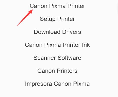 canon pixma printer on canon site