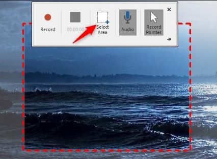 powerpoint screen recorder select area
