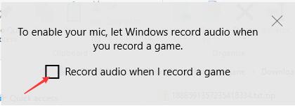 record audio when i record a game