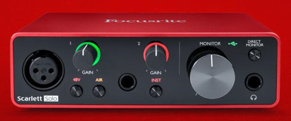 focusrite scarlet solo windows 10 driver