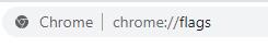 chrome flags in chrome search bar