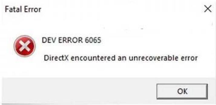 dev error 6065