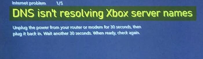 dns is not resolving xbox server names