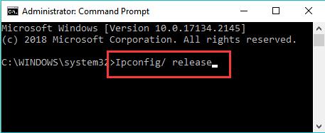 ipconfig release