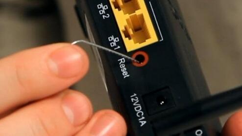 reset the network modem use a pin