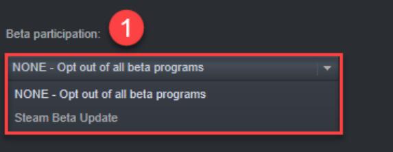 steam opt out of all beta programs
