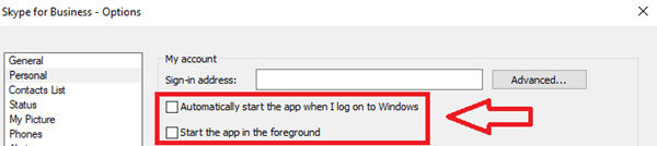 automatically start the app when i log on to windows 10