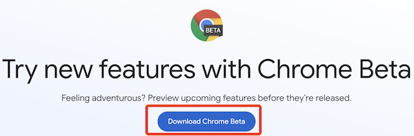 download chrome beta