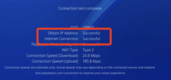 ps4 obtain ip address