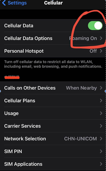 turn to mobile celluar data