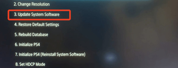 ps4 update system software