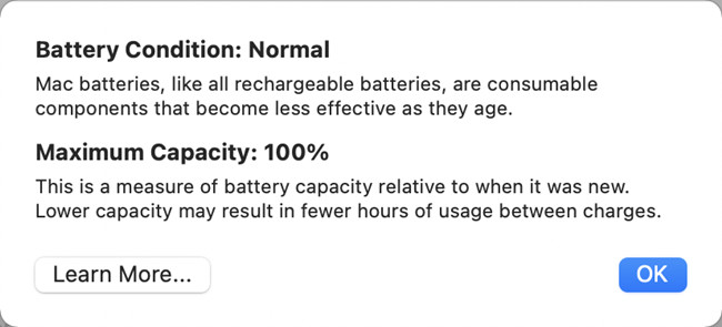 battery health statu