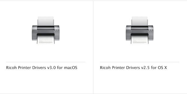 mac ricoh printer drivers