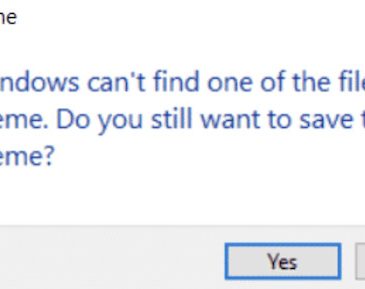 Windows Can’t Find One of the Files in This Theme