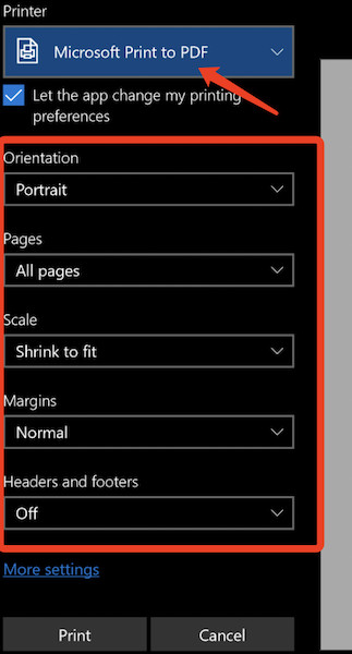 save webpage to pdf on microsoft edge