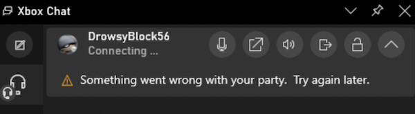 xbox party chat not working