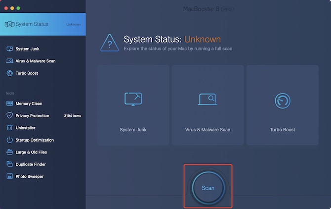 system status scan