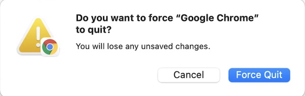 force quit an app on mac