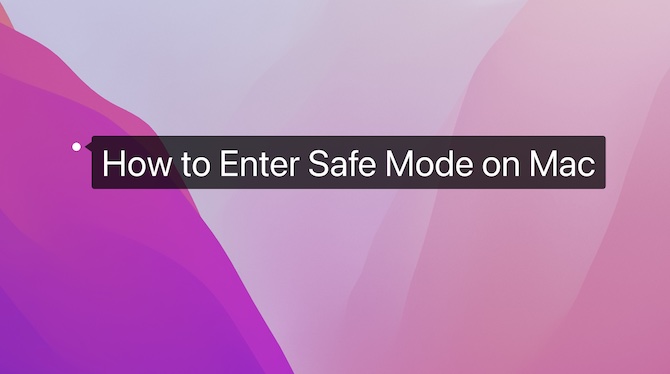 how to enter safe mode on mac