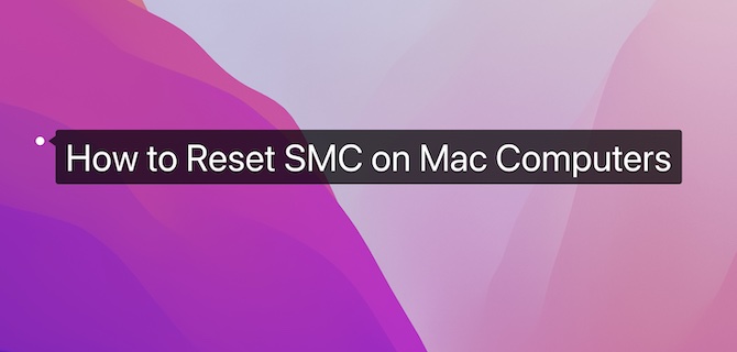 how to reset smc on mac