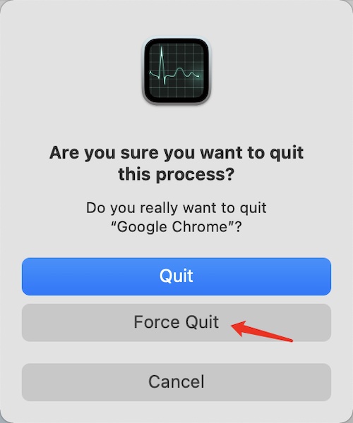 select force quit in activity monitor