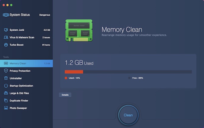 mac booster memory clean