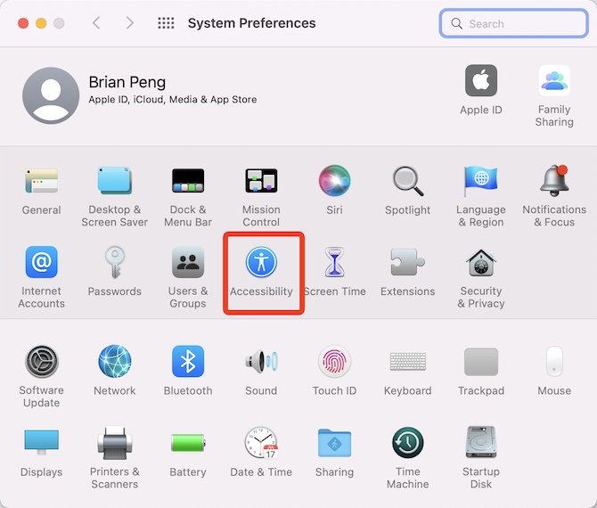 system preferences accessibility