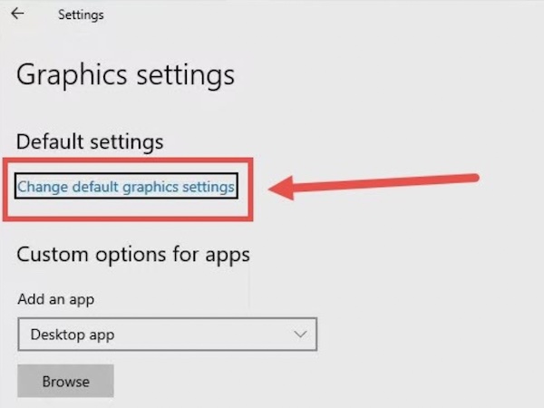change default graphics settings