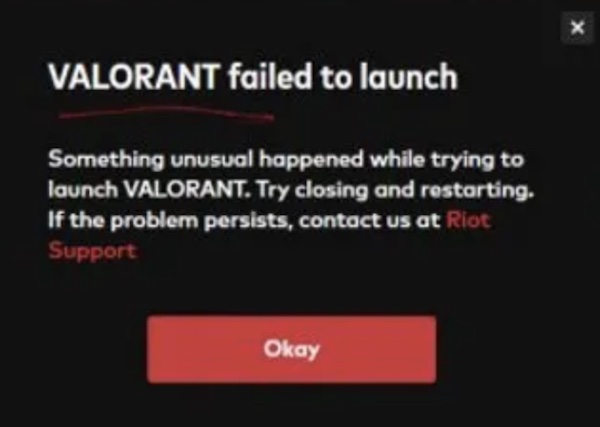 valorant not launching