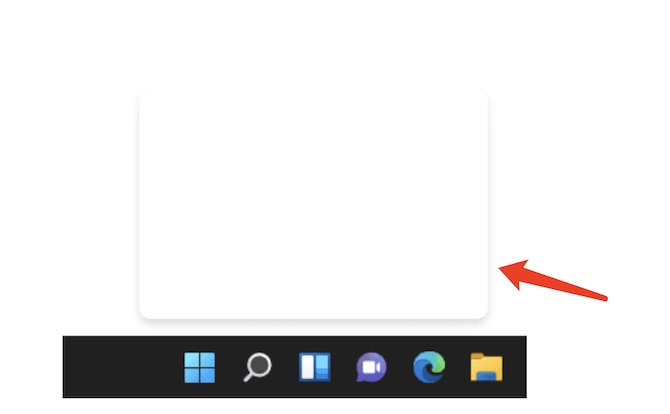 transparent box with loading system windows 11 screen