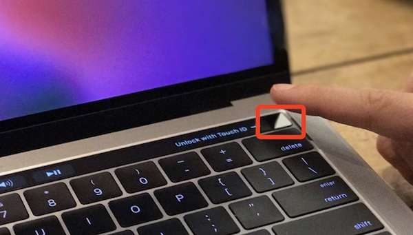 where is macbook touch id