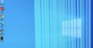 vertical lines on screen windows 10