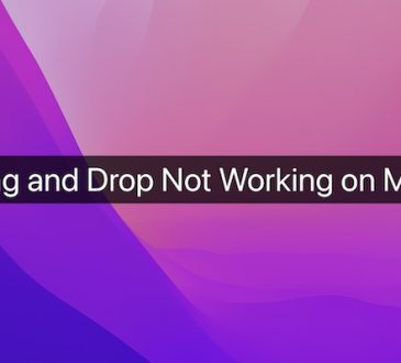 Drag and Drop Not Working on Mac