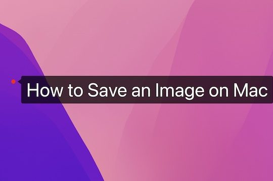 how to save an image on mac