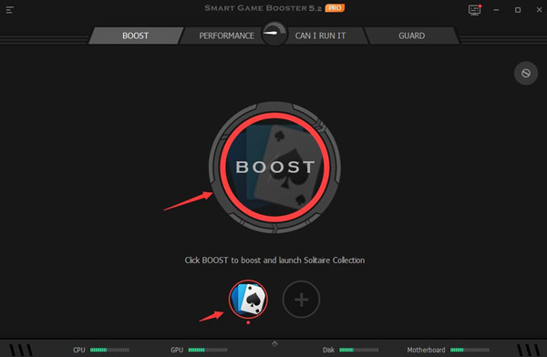 automatically boost games using smart game booster