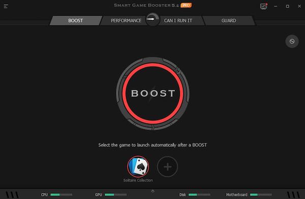 select a game and boost by game booster