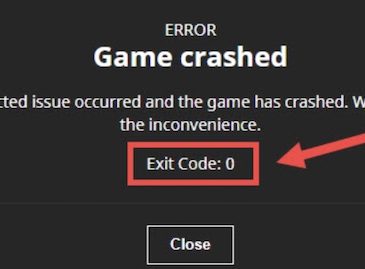 minecraft game crashed exit code 0